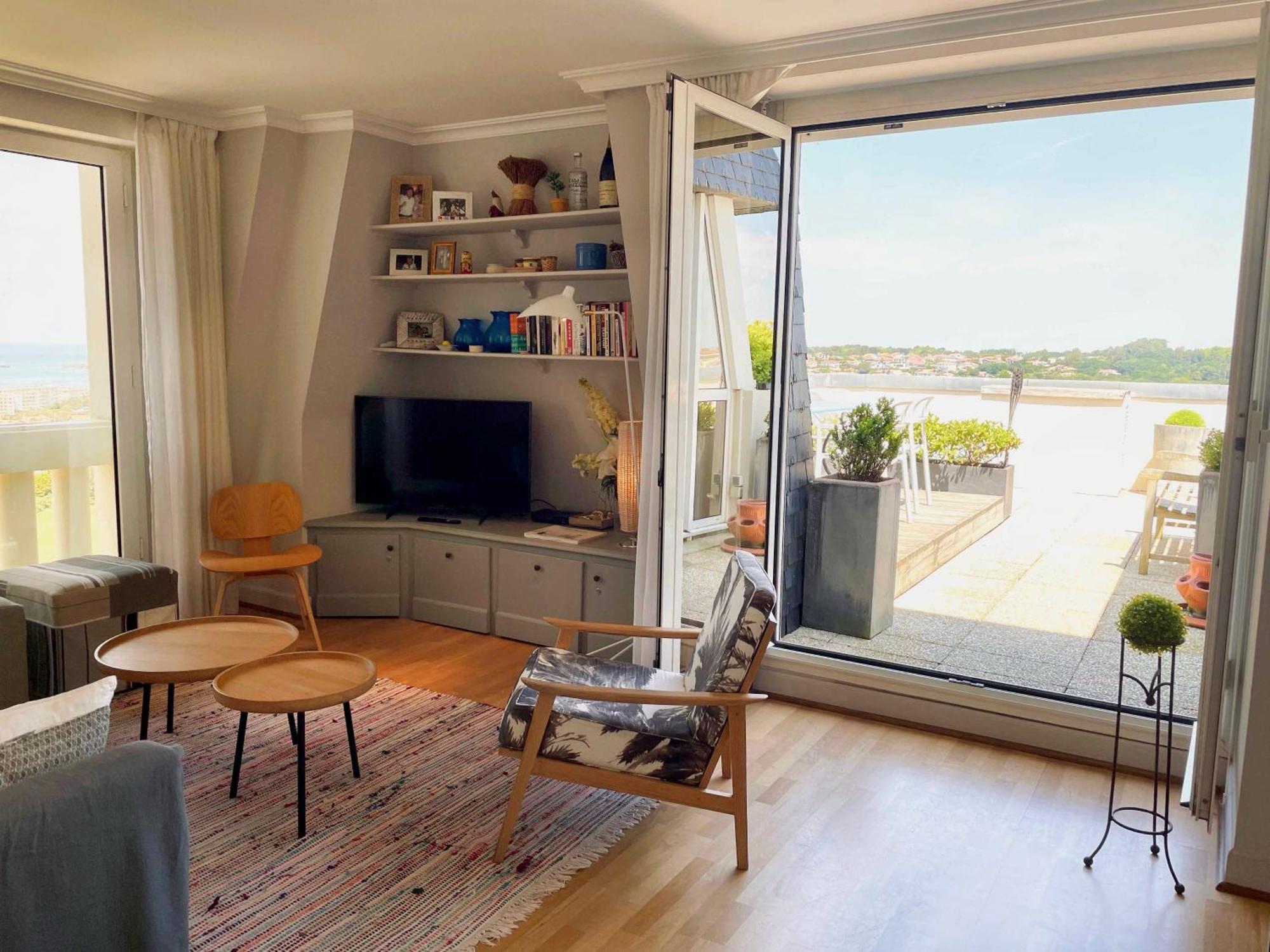 Appartement Piscine Terrasse 1 Min Plage Et Golf Bidart Zewnętrze zdjęcie